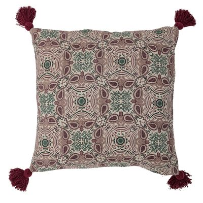 Coussins - Fibi Coussin, Violet, Coton recyclé - CREATIVE COLLECTION