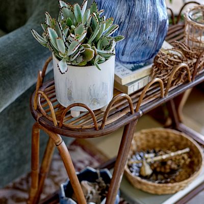 Vases - Leyla Vase, Blue, Glass  - CREATIVE COLLECTION