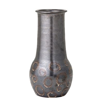 Vases - Gorm Deco Vase, Black, Terracotta - BLOOMINGVILLE MULTIBRAND HOUSE