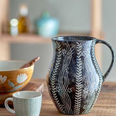 Carafes - Aswan Pichet, Noir, Grès  - CREATIVE COLLECTION