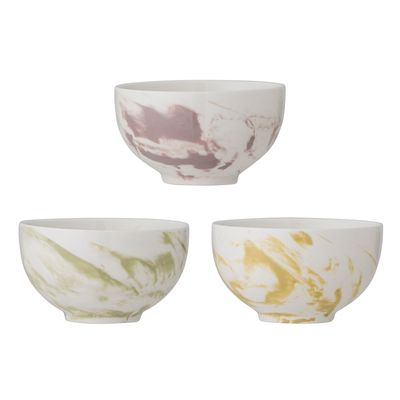 Bols - Palma Bol, Verte, Grès Set of 3 - BLOOMINGVILLE MULTIBRAND HOUSE