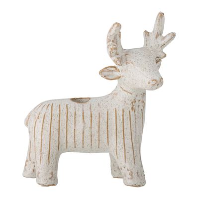 Candlesticks and candle holders - Elef Candle Holder, White, Stoneware - BLOOMINGVILLE MULTIBRAND HOUSE