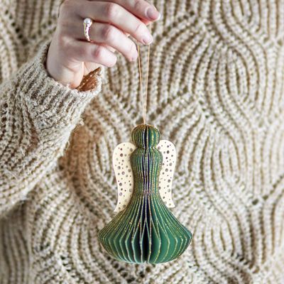 Christmas garlands and baubles - Ingi Ornament, Green, Paper  - BLOOMINGVILLE MULTIBRAND HOUSE