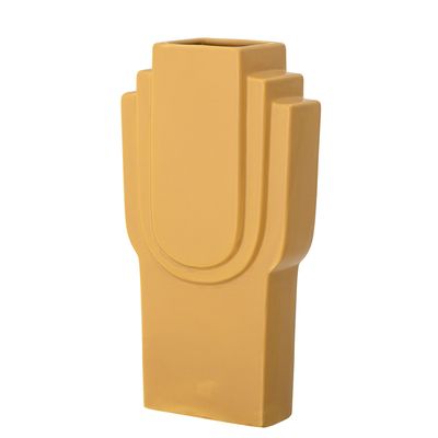 Vases - Ata Vase, Jaune, Grès  - BLOOMINGVILLE MULTIBRAND HOUSE