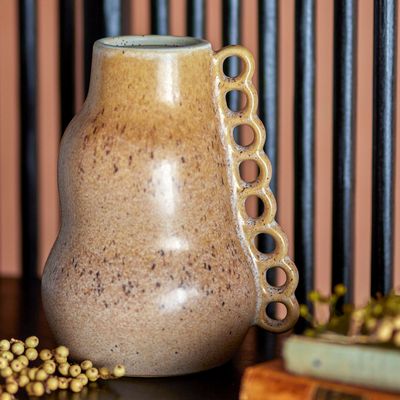 Vases - Souri Vase, Marron, Grès  - CREATIVE COLLECTION