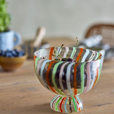 Bowls - Savya Bowl, Green, Glass  - BLOOMINGVILLE MULTIBRAND HOUSE