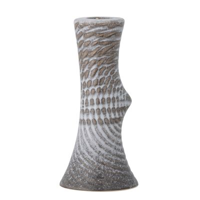 Candlesticks and candle holders - Raheem Candle Holder, Grey, Stoneware  - BLOOMINGVILLE MULTIBRAND HOUSE