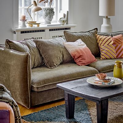 Coussins - Fetima Coussin, Jaune, Coton  - BLOOMINGVILLE MULTIBRAND HOUSE