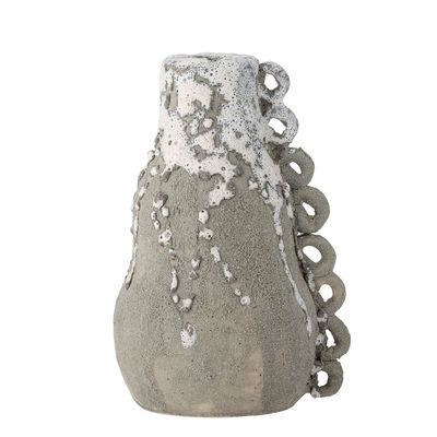 Candlesticks and candle holders - Souri Candle Holder, Grey, Stoneware - CREATIVE COLLECTION
