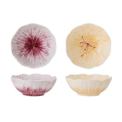 Bowls - Mimosa Bowl, Purple, Stoneware Set of 2 - CREATIVE COLLECTION