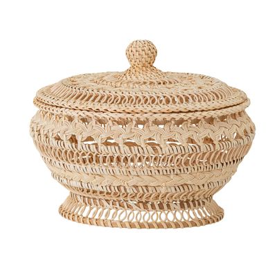 Paniers - Nil Panier avec couvercle, Nature, Rotin - BLOOMINGVILLE MULTIBRAND HOUSE