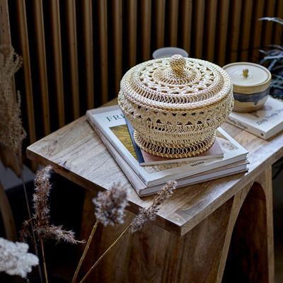 Paniers - Nil Panier avec couvercle, Nature, Rotin  - BLOOMINGVILLE MULTIBRAND HOUSE