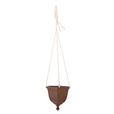 Flower pots - Angi Flowerpot, Hanging, Brown, Stoneware - BLOOMINGVILLE MULTIBRAND HOUSE