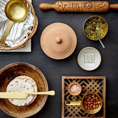 Shopping baskets - Anton Bread Basket, Nature, Rattan Set of 2 - BLOOMINGVILLE MULTIBRAND HOUSE