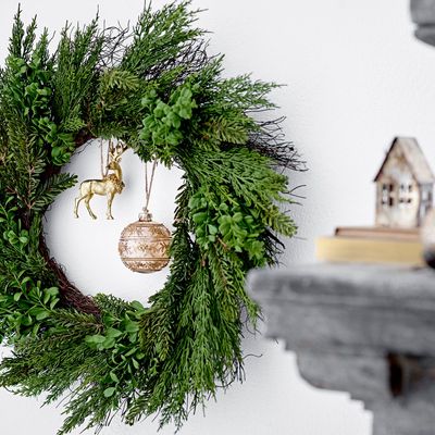 Décorations florales - Lenra Couronne, Verte, Plastique  - BLOOMINGVILLE MULTIBRAND HOUSE