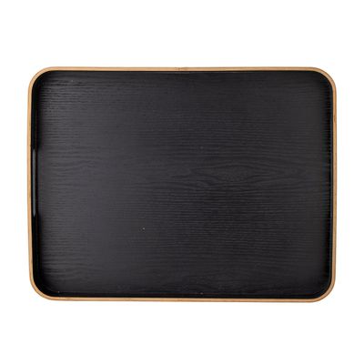 Couverts & ustensiles de cuisine - Leyton Plateau de service, Noir, Chêne  - BLOOMINGVILLE MULTIBRAND HOUSE
