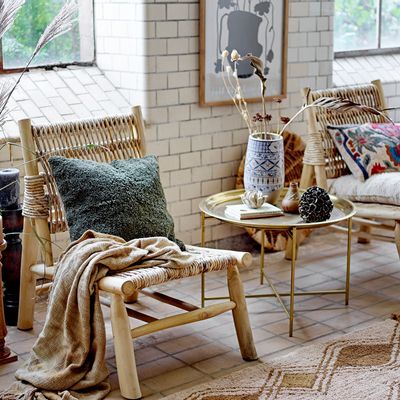 Coussins - Fatuma Coussin, Nature, Coton  - BLOOMINGVILLE MULTIBRAND HOUSE