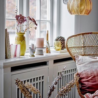 Candlesticks and candle holders - Soufian Candle Holder, Rose, Stoneware  - BLOOMINGVILLE MULTIBRAND HOUSE