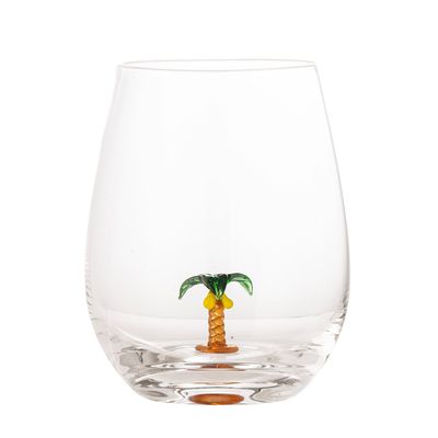 Glass - Misa Drinking Glass, Clear, Glass  - BLOOMINGVILLE