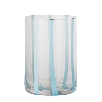 Glass - Silja Drinking Glass, Blue, Glass  - BLOOMINGVILLE