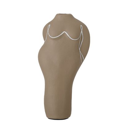Vases - Lulu Deco Vase, Brown, Terracotta - BLOOMINGVILLE MULTIBRAND HOUSE