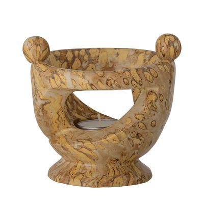 Candlesticks and candle holders - Melucca Votive, Nature, Stoneware - BLOOMINGVILLE MULTIBRAND HOUSE