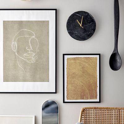 Horloges - Jamin Horloge murale, Noir, Marbre  - BLOOMINGVILLE MULTIBRAND HOUSE