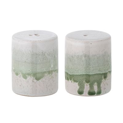 Couverts & ustensiles de cuisine - Paula Ensemble de sel et poivre, Verte, Grès Set - BLOOMINGVILLE MULTIBRAND HOUSE
