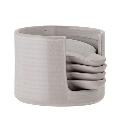 Bols - Iris Bol, Gris, Grès Set of 5 - CREATIVE COLLECTION
