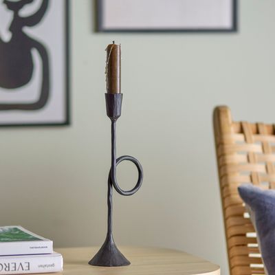 Candlesticks and candle holders - Jada Candle Holder, Black, Metal  - BLOOMINGVILLE MULTIBRAND HOUSE