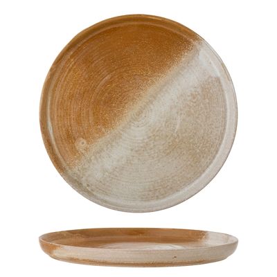 Kitchen utensils - Dahlia Serving Plate, Brown, Stoneware - CREATIVE COLLECTION