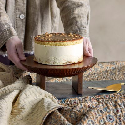 Plateaux - Miho Plateau à gâteau, Marron, Mango  - BLOOMINGVILLE MULTIBRAND HOUSE