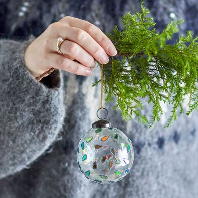 Christmas garlands and baubles - Ellina Ornament, Clear, Recycled Glass  - BLOOMINGVILLE MULTIBRAND HOUSE