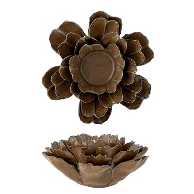 Bougeoirs et photophores - Irisa Photophore, Marron, Grès - BLOOMINGVILLE MULTIBRAND HOUSE