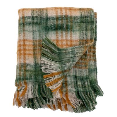 Throw blankets - Baloo Throw, Green, Acrylic - CREATIVE COLLECTION