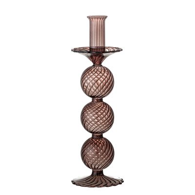 Bougeoirs et photophores  - Daq Bougeoir, Violet, Verre  - BLOOMINGVILLE MULTIBRAND HOUSE