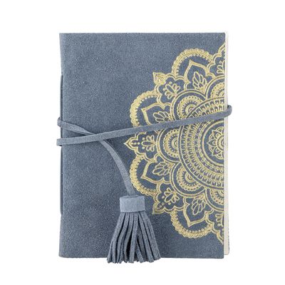 Office design and planning - Gamze Notebook, Blue, Suede  - BLOOMINGVILLE