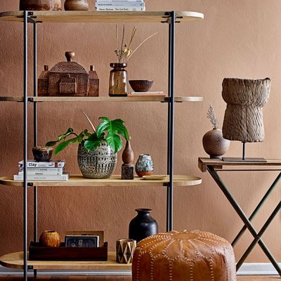 Boîtes de rangement  - Barin Boîte avec couvercle, Marron, Mango  - CREATIVE COLLECTION