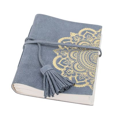 Office design and planning - Gamze Notebook, Blue, Suede  - BLOOMINGVILLE MULTIBRAND HOUSE
