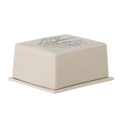 Kitchen utensils - Bea Butter Box, Nature, Stoneware  - BLOOMINGVILLE MULTIBRAND HOUSE