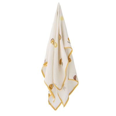 Childcare  accessories - Agnes Blanket, White, Cotton  - BLOOMINGVILLE MINI