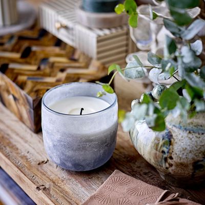 Bougies - NO. 3 - Santal Fig Bougie parfumée, Blue, Cire naturelle  - ILLUME X BLOOMINGVILLE