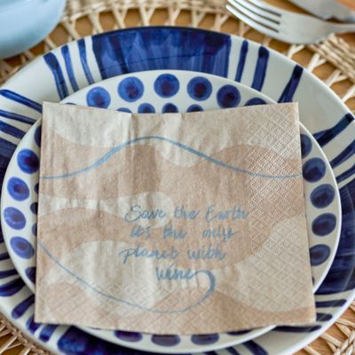 Napkins - Earth Napkin, Nature, FSC® Recycled, Papir Pack of 20 - BLOOMINGVILLE MULTIBRAND HOUSE