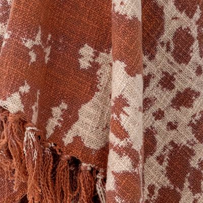 Throw blankets - Giuseppa Throw, Brown, Cotton  - CREATIVE COLLECTION