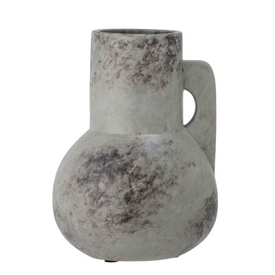 Vases - Tias Vase, Gris, Céramique - BLOOMINGVILLE MULTIBRAND HOUSE