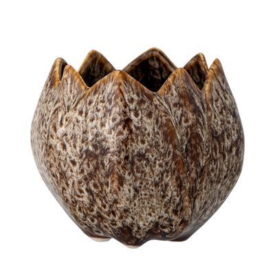 Flower pots - Elaya Flowerpot, Brown, Stoneware - CREATIVE COLLECTION