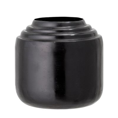 Vases - Mari Vase, Black, Metal - BLOOMINGVILLE MULTIBRAND HOUSE