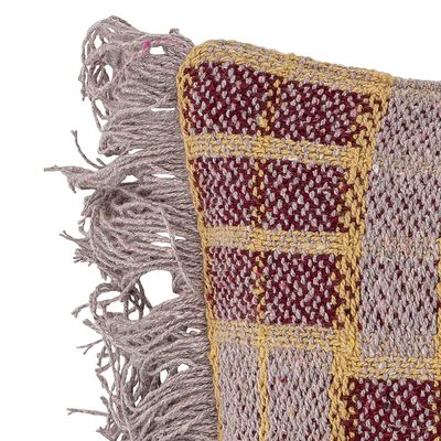 Coussins - Mody Coussin, Rouge, Coton recyclé  - BLOOMINGVILLE MULTIBRAND HOUSE