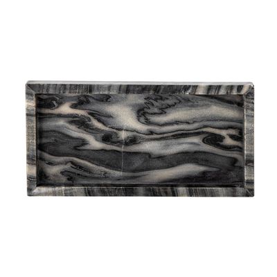 Plateaux - Feliza Plateau, Gris, Marbre  - BLOOMINGVILLE MULTIBRAND HOUSE