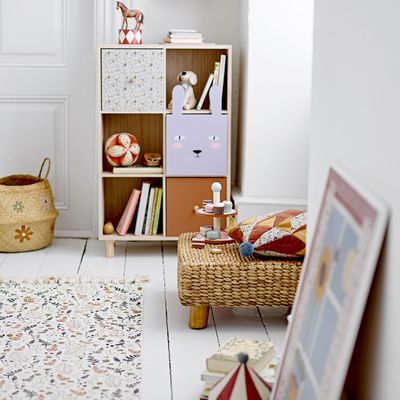 Other wall decoration - Nuala Illustration w/ Frame, White, Pine  - BLOOMINGVILLE MINI